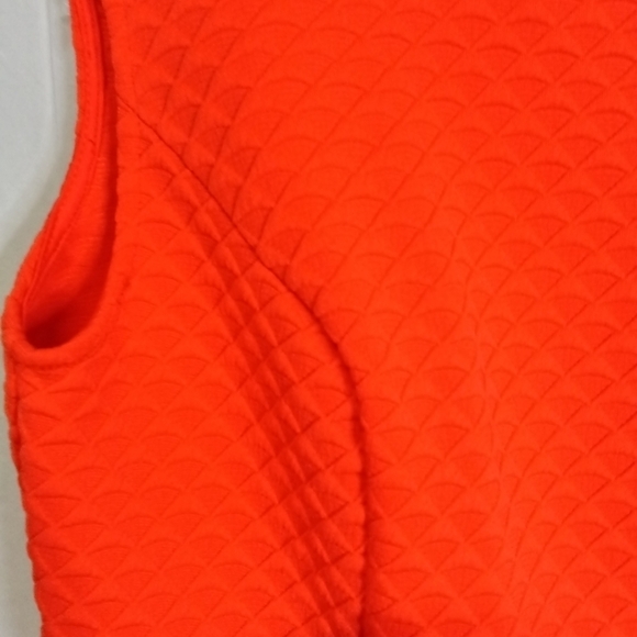 Modcloth Sleeveless Sheath Dress Red Orange Size Large NWT - Picture 3 of 13